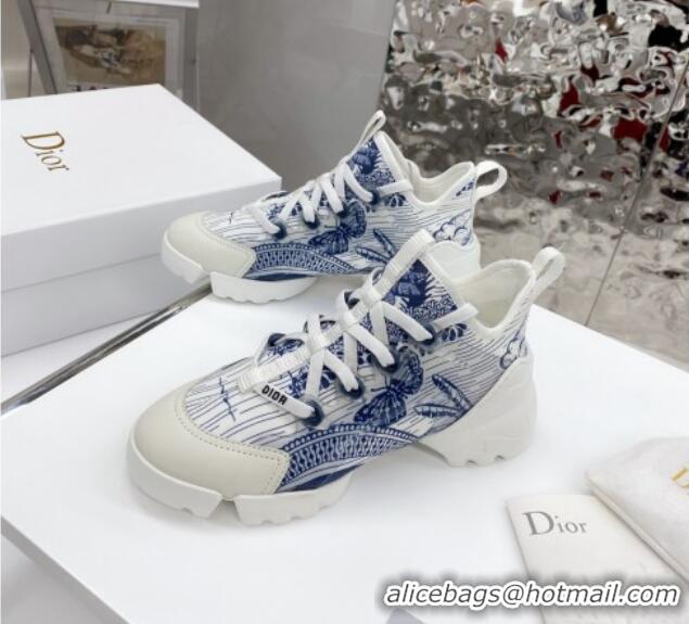 Discount Dior D-Connect Sneaker in Butterfly Printed Technical Fabric DS26 2021