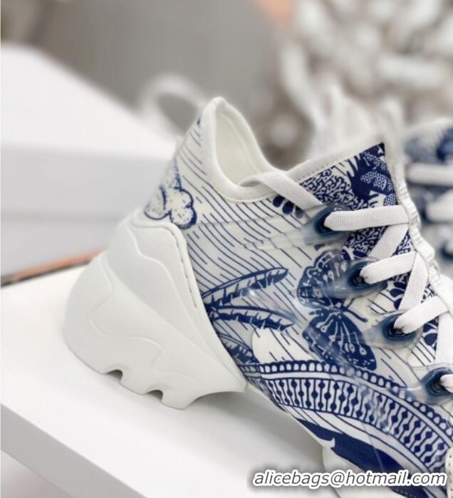 Discount Dior D-Connect Sneaker in Butterfly Printed Technical Fabric DS26 2021