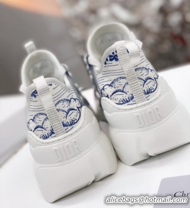 Discount Dior D-Connect Sneaker in Butterfly Printed Technical Fabric DS26 2021