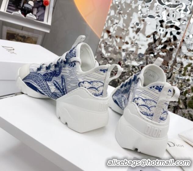 Discount Dior D-Connect Sneaker in Butterfly Printed Technical Fabric DS26 2021