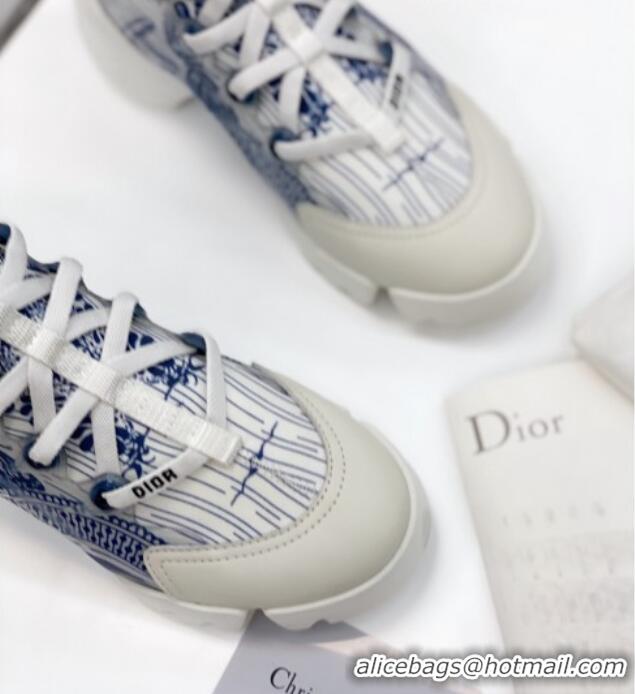 Discount Dior D-Connect Sneaker in Butterfly Printed Technical Fabric DS26 2021