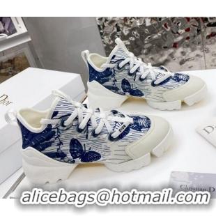 Custom Dior D-Connect Sneaker in Butterfly Printed Technical Fabric DS27 2021