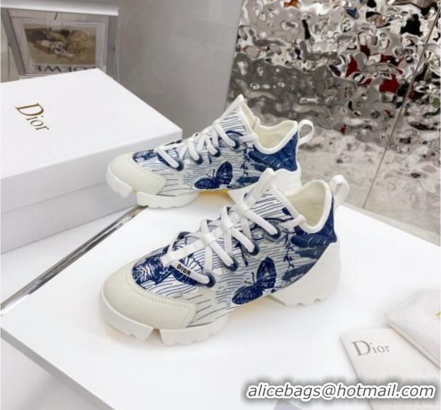 Custom Dior D-Connect Sneaker in Butterfly Printed Technical Fabric DS27 2021