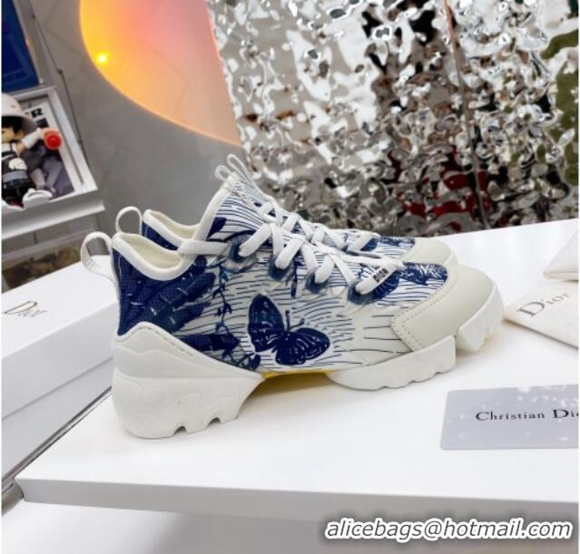 Custom Dior D-Connect Sneaker in Butterfly Printed Technical Fabric DS27 2021