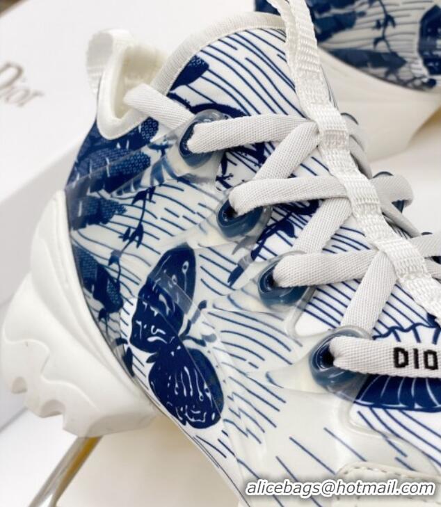 Custom Dior D-Connect Sneaker in Butterfly Printed Technical Fabric DS27 2021