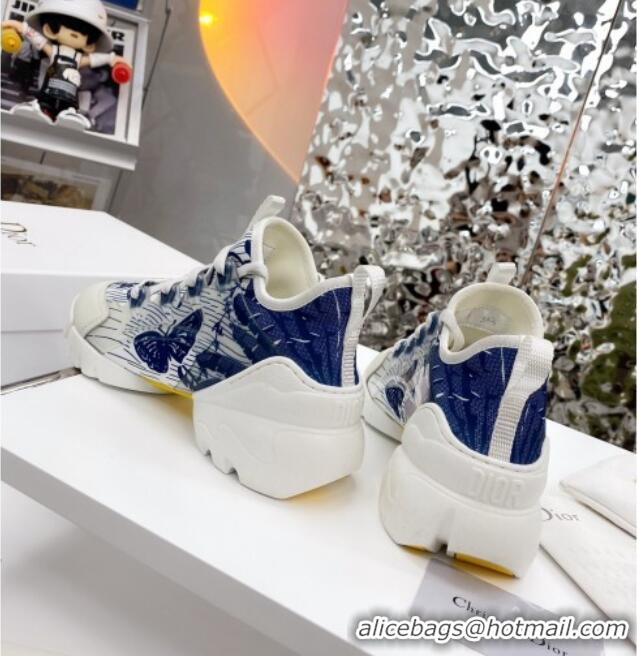 Custom Dior D-Connect Sneaker in Butterfly Printed Technical Fabric DS27 2021