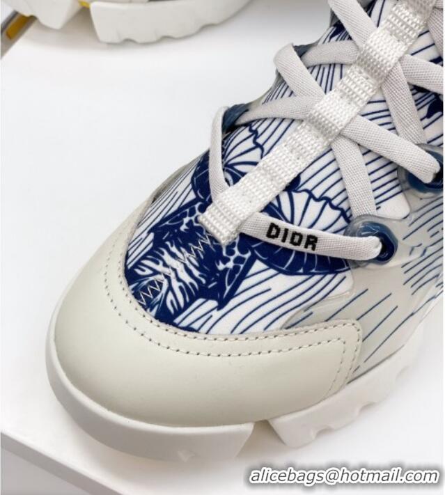 Custom Dior D-Connect Sneaker in Butterfly Printed Technical Fabric DS27 2021