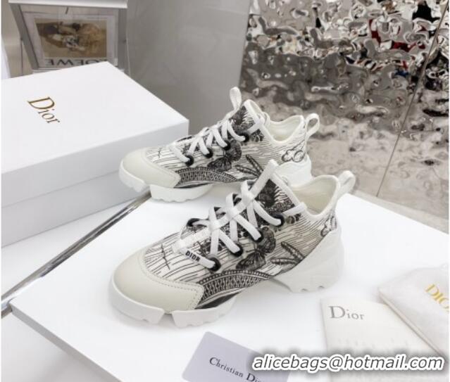 New Style Dior D-Connect Sneaker in Butterfly Printed Technical Fabric DS28