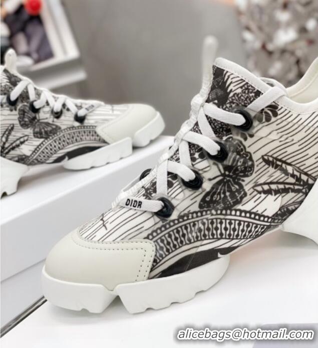 New Style Dior D-Connect Sneaker in Butterfly Printed Technical Fabric DS28