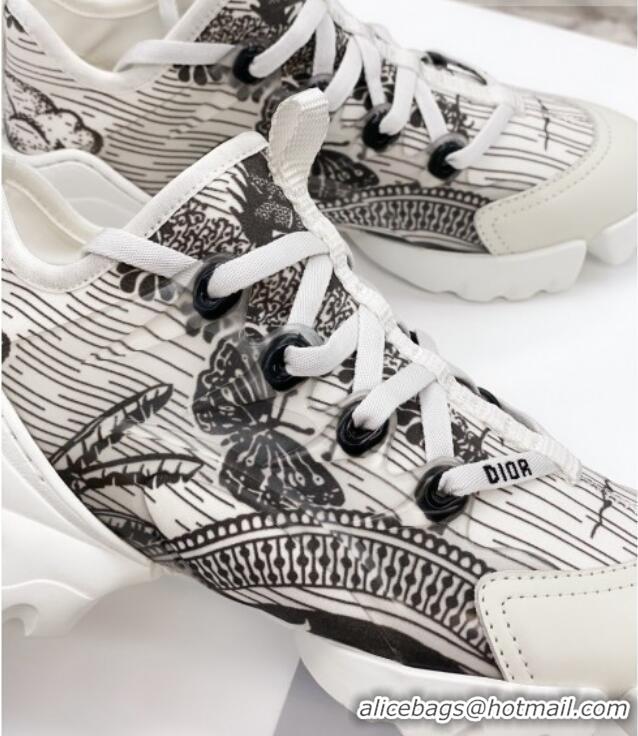 New Style Dior D-Connect Sneaker in Butterfly Printed Technical Fabric DS28