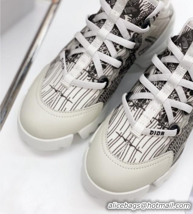 New Style Dior D-Connect Sneaker in Butterfly Printed Technical Fabric DS28