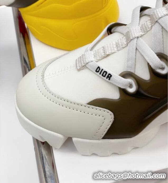 Good Quality Dior D-Connect Sneaker in Technical Fabric DS31 Yellow/White