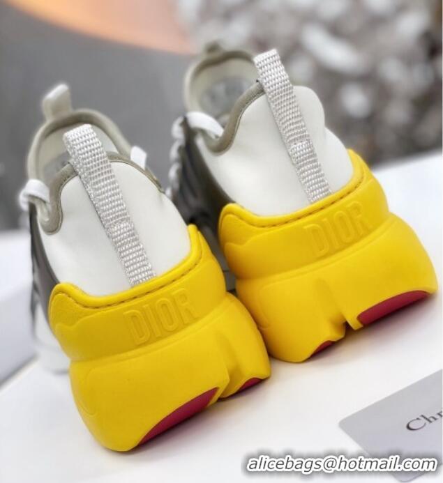 Good Quality Dior D-Connect Sneaker in Technical Fabric DS31 Yellow/White