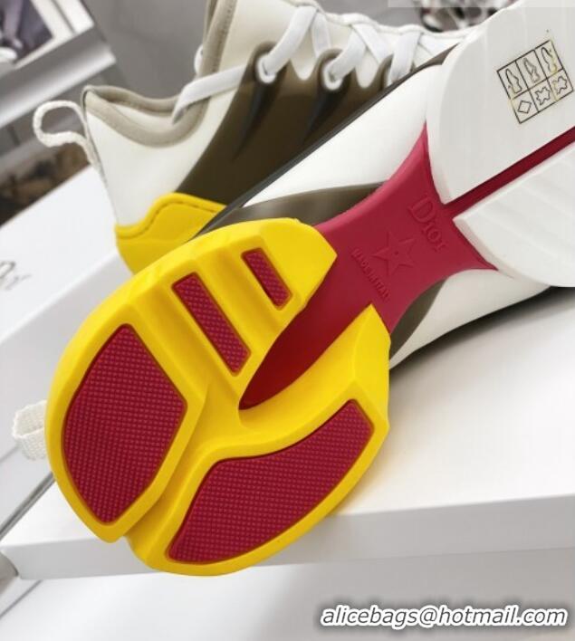 Good Quality Dior D-Connect Sneaker in Technical Fabric DS31 Yellow/White