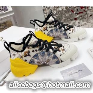 Low Price Dior D-Connect Sneaker in Printed Technical Fabric DS32