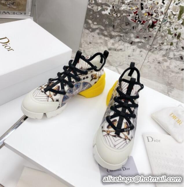 Low Price Dior D-Connect Sneaker in Printed Technical Fabric DS32