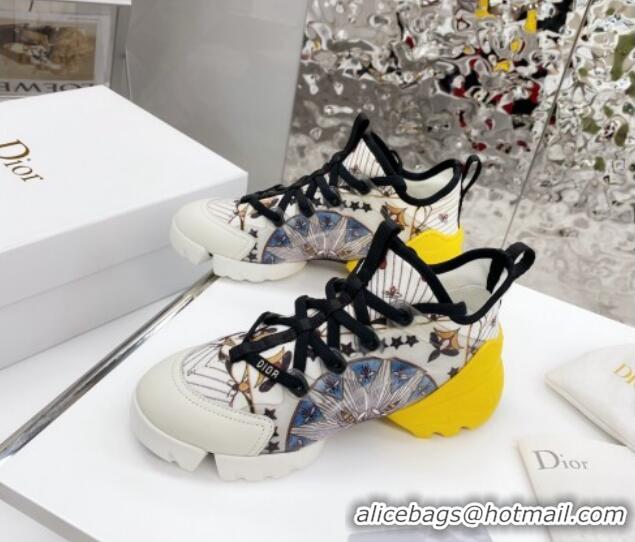 Low Price Dior D-Connect Sneaker in Printed Technical Fabric DS32