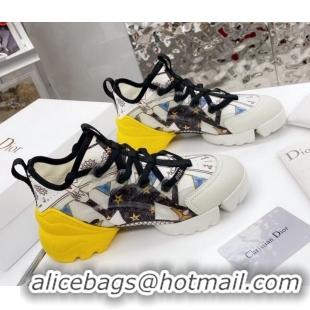 Top Quality Dior D-Connect Sneaker in Printed Technical Fabric DS34