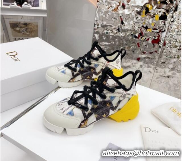 Top Quality Dior D-Connect Sneaker in Printed Technical Fabric DS34