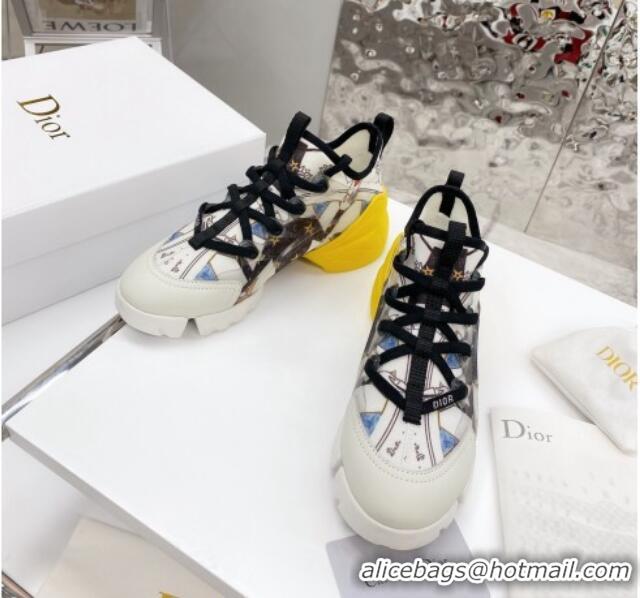 Top Quality Dior D-Connect Sneaker in Printed Technical Fabric DS34