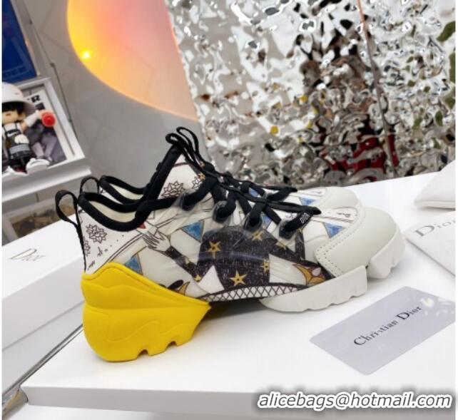 Top Quality Dior D-Connect Sneaker in Printed Technical Fabric DS34