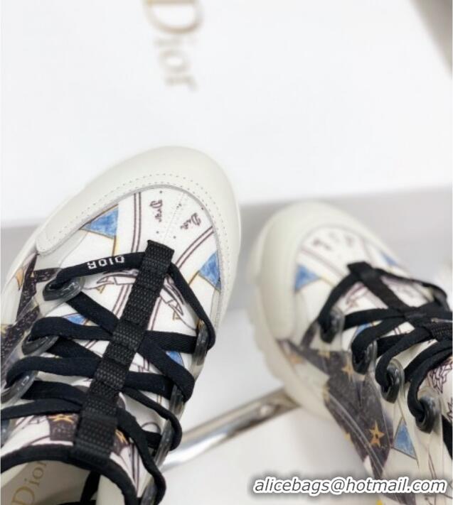 Top Quality Dior D-Connect Sneaker in Printed Technical Fabric DS34