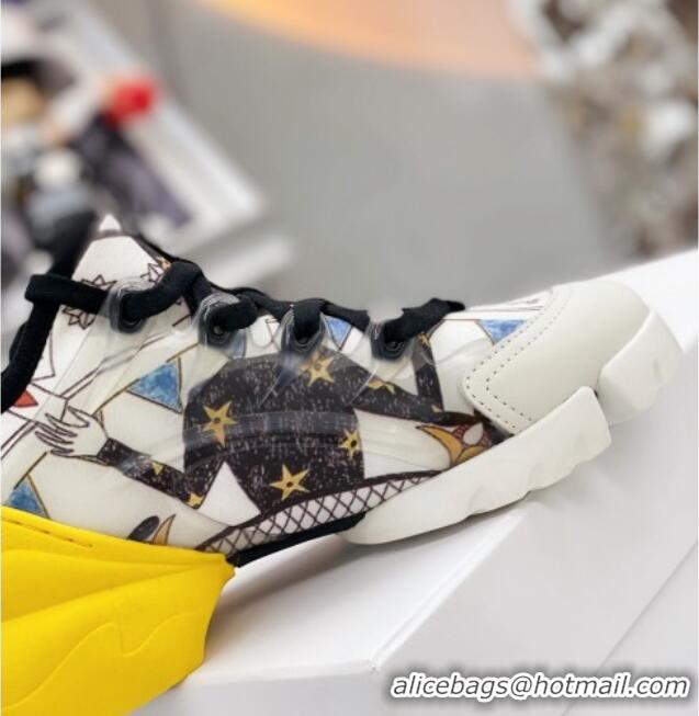 Top Quality Dior D-Connect Sneaker in Printed Technical Fabric DS34