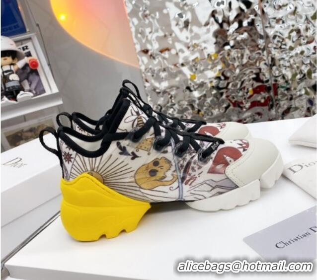 Best Quality Dior D-Connect Sneaker in Dioramour Printed Technical Fabric DS35