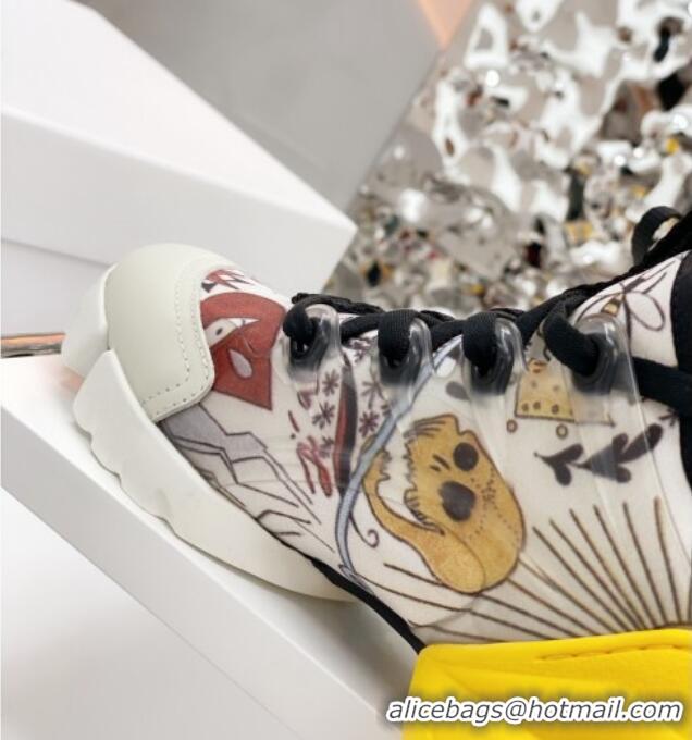 Best Quality Dior D-Connect Sneaker in Dioramour Printed Technical Fabric DS35