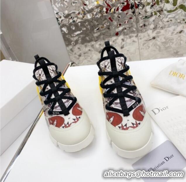 Best Quality Dior D-Connect Sneaker in Dioramour Printed Technical Fabric DS35