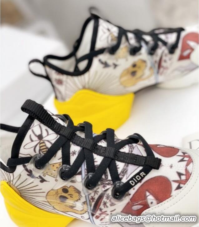 Best Quality Dior D-Connect Sneaker in Dioramour Printed Technical Fabric DS35