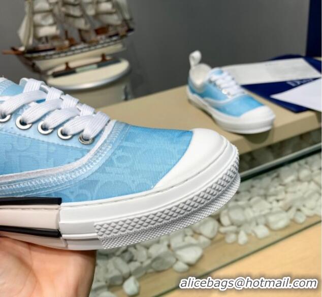 Good Quality Dior B23 Low-top Sneakers in Light Blue Oblique Canvas H06003