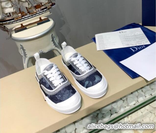 Low Cost Dior B23 Low-top Sneakers in Navy Blue Fabric H06005