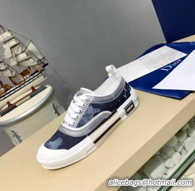 Low Cost Dior B23 Low-top Sneakers in Navy Blue Fabric H06005