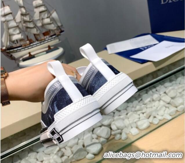 Low Cost Dior B23 Low-top Sneakers in Navy Blue Fabric H06005