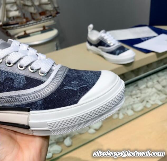 Low Cost Dior B23 Low-top Sneakers in Navy Blue Fabric H06005