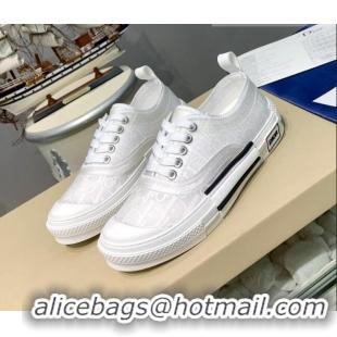 AAAAA Dior B23 Low-top Sneakers in White Oblique Canvas H06006