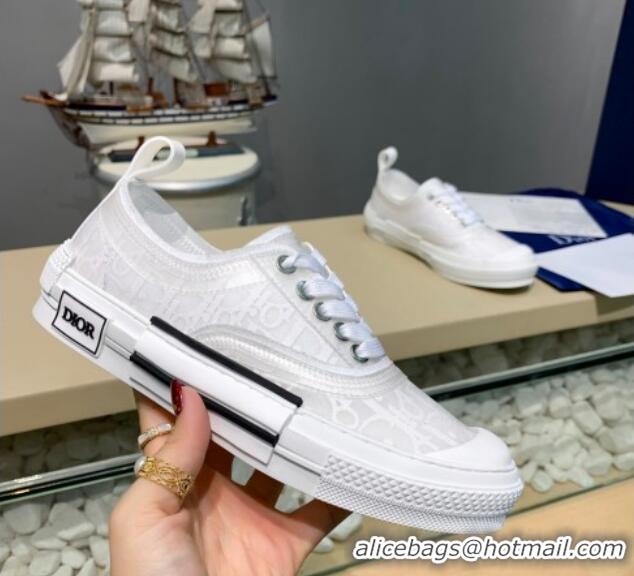 AAAAA Dior B23 Low-top Sneakers in White Oblique Canvas H06006