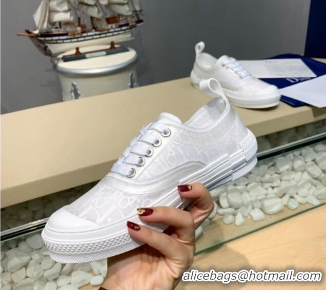 AAAAA Dior B23 Low-top Sneakers in White Oblique Canvas H06006