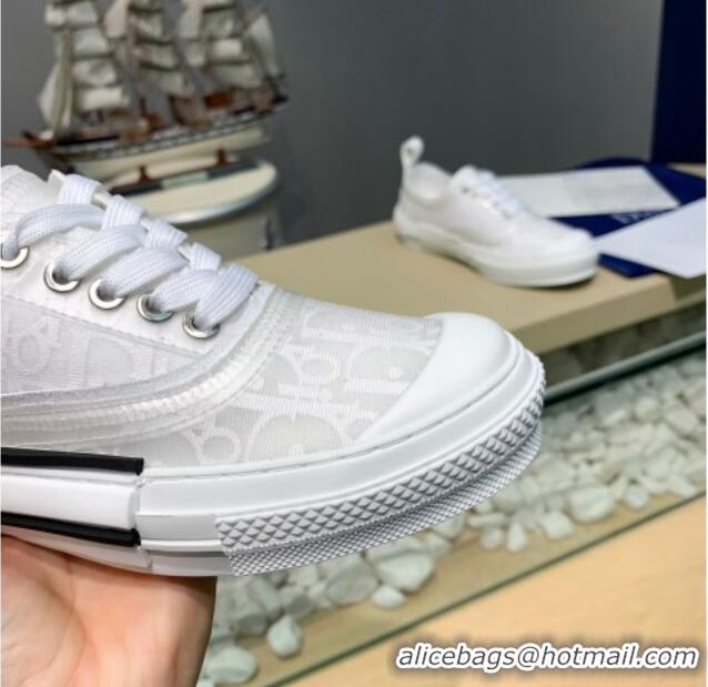 AAAAA Dior B23 Low-top Sneakers in White Oblique Canvas H06006