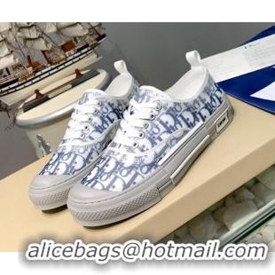 Best Price Dior B23 Low-top Sneakers in Blue Oblique Canvas H06007