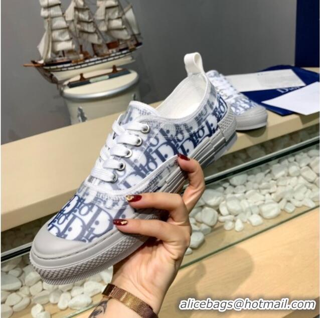 Best Price Dior B23 Low-top Sneakers in Blue Oblique Canvas H06007