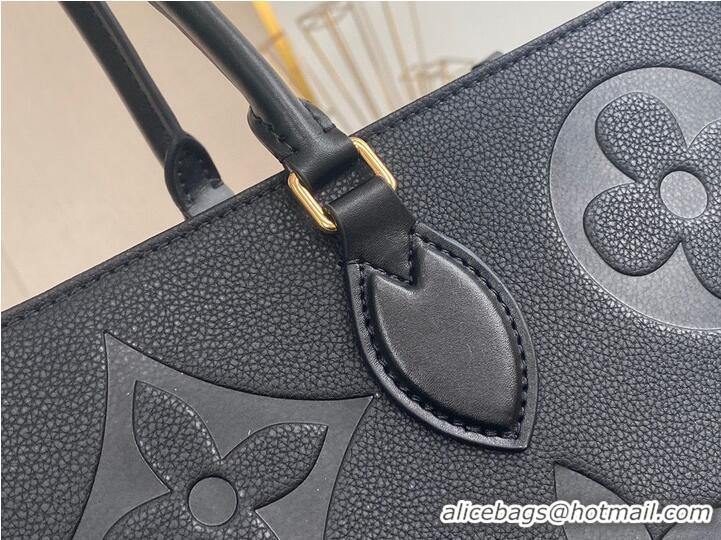 Unique Discount Louis Vuitton ONTHEGO Original Leather GM M44925 Black