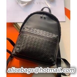 Good Product Bottega Veneta CLASSIC INTRECCIATO Intrecciato leather backpack 7786 black