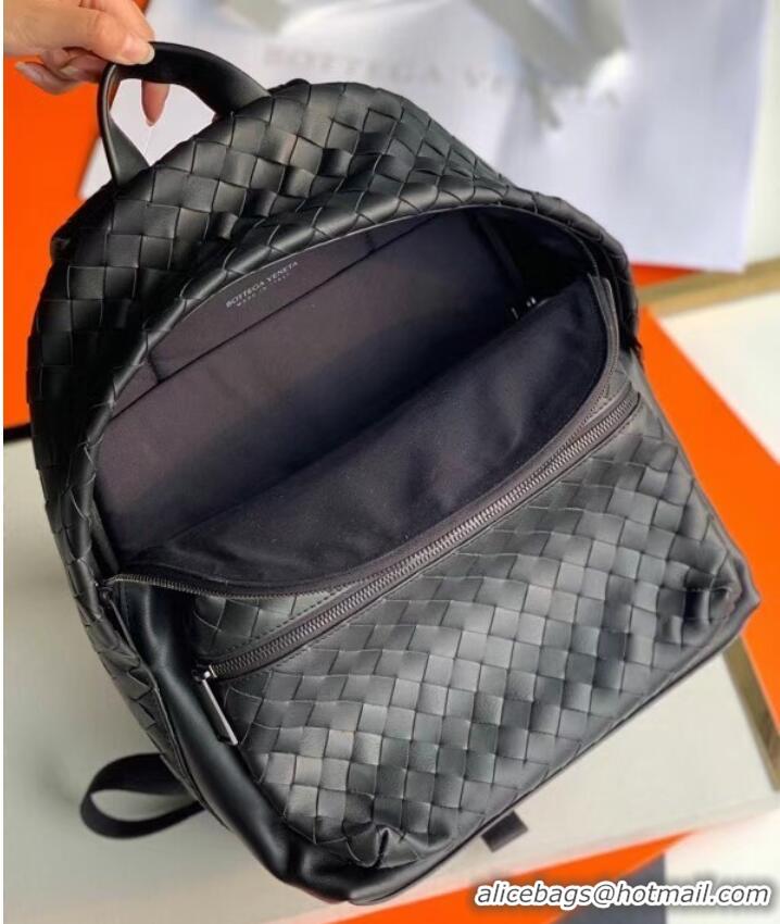 Good Product Bottega Veneta CLASSIC INTRECCIATO Intrecciato leather backpack 7786 black