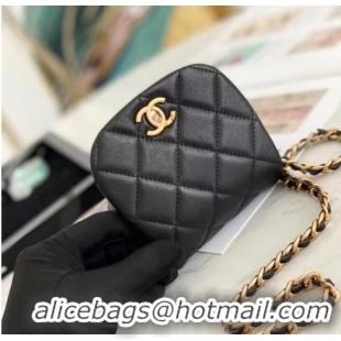 Good Looking Chanel mini Flap Shoulder Bag Original leather AP2344 Black