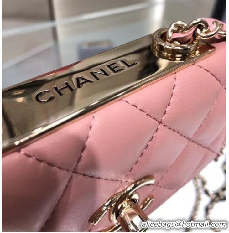 Most Popular Chanel mini Flap Shoulder Bag Original leather AP2301 pink