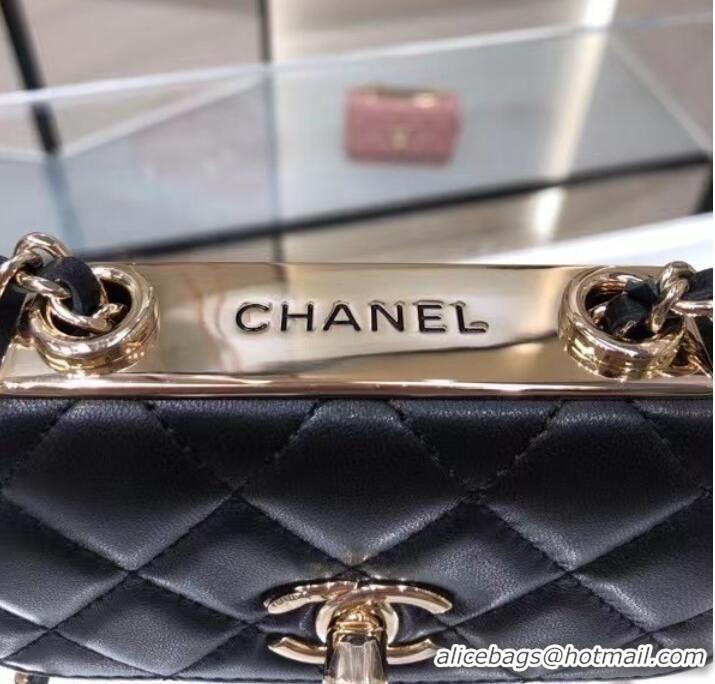 Super Quality Chanel mini Flap Shoulder Bag Original leather AP2301 black