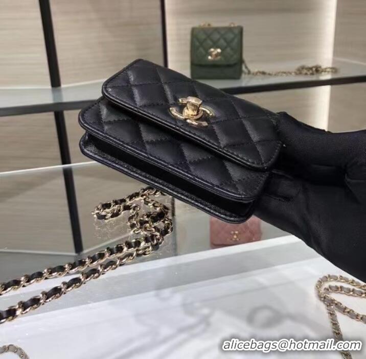 Super Quality Chanel mini Flap Shoulder Bag Original leather AP2301 black