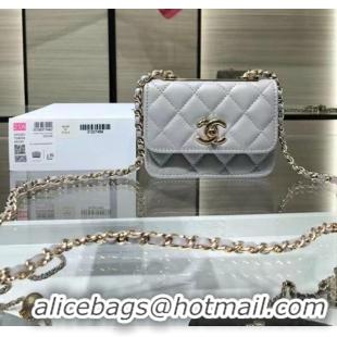 Cheapest Chanel mini Flap Shoulder Bag Original leather AP2301 grey